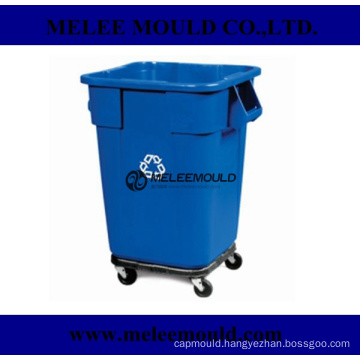 40 Gallon Square Recycling Container Dolly Mould